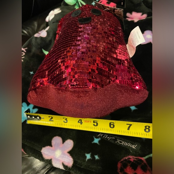 CHRISTIAN SIRIANO NWT Halloween Hot Pink Sequin Plush Weighted Ghost 👻💖🪩 - Picture 5 of 10